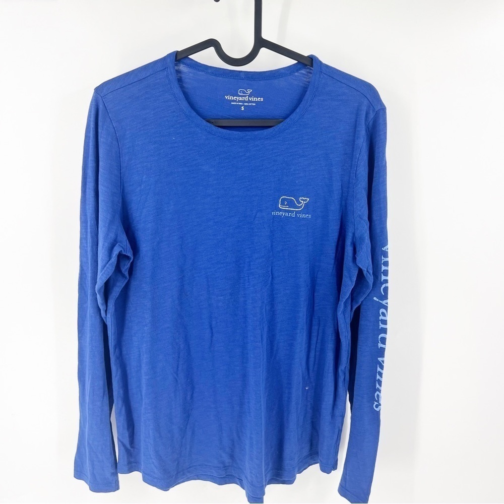✅ VINEYARD VINE WHALE BLUE LONG SLEEVE T-SHIRT SIZE‎ SMALL